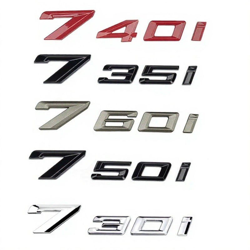 Emblème 3D ABS de Coffre – 730i 735i 740i 750i 760i – Pour BMW Nouvelle Série 7 G70 (2023 à 2025) HushBimmer