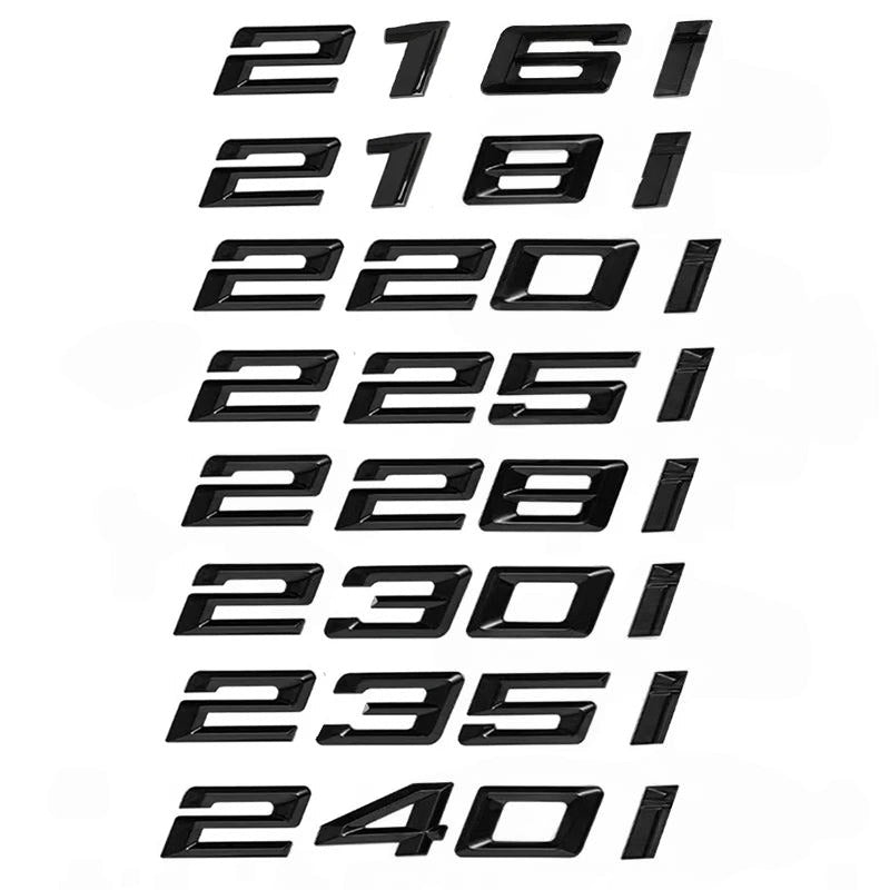 Emblème 3D ABS Chromé de Coffre – 216i 218i 220i 225i 228i 230i 235i 240i – Pour BMW Série 2 (F22 F23 F45 F46) HushBimmer