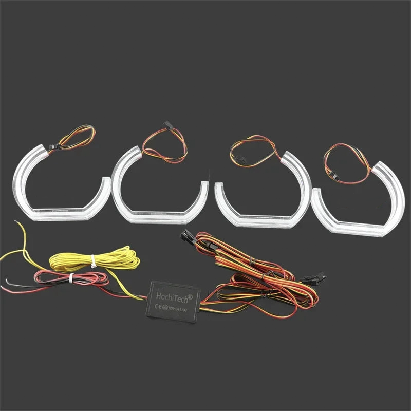 Angel Eyes LED Multicolores – Contrôle App – BMW E60 E61 Pre-LCI (2003–2007) HushBimmer