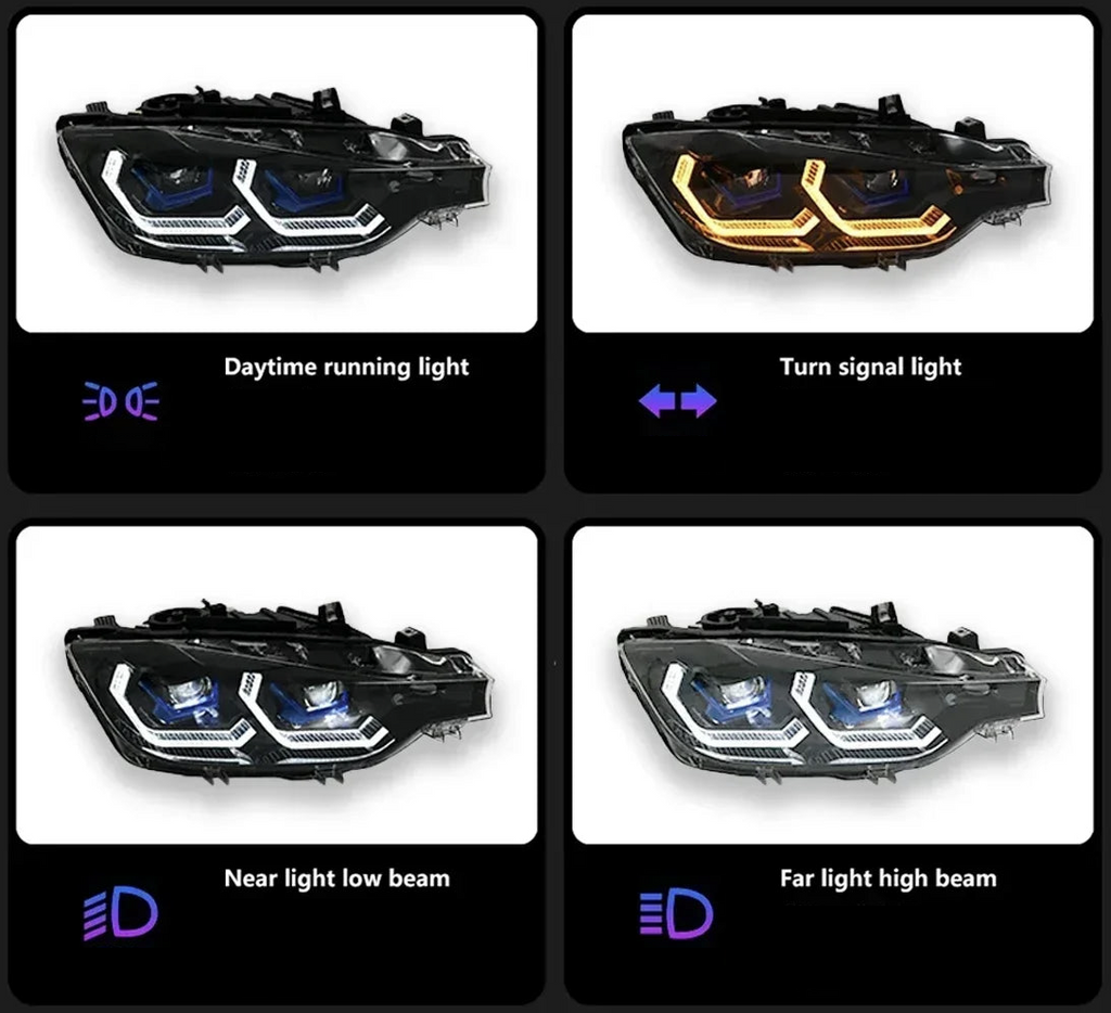 Paire de Phares Avant Full LED TYPY – BMW Série 3 F30/F35 (2015–2018) HushBimmer