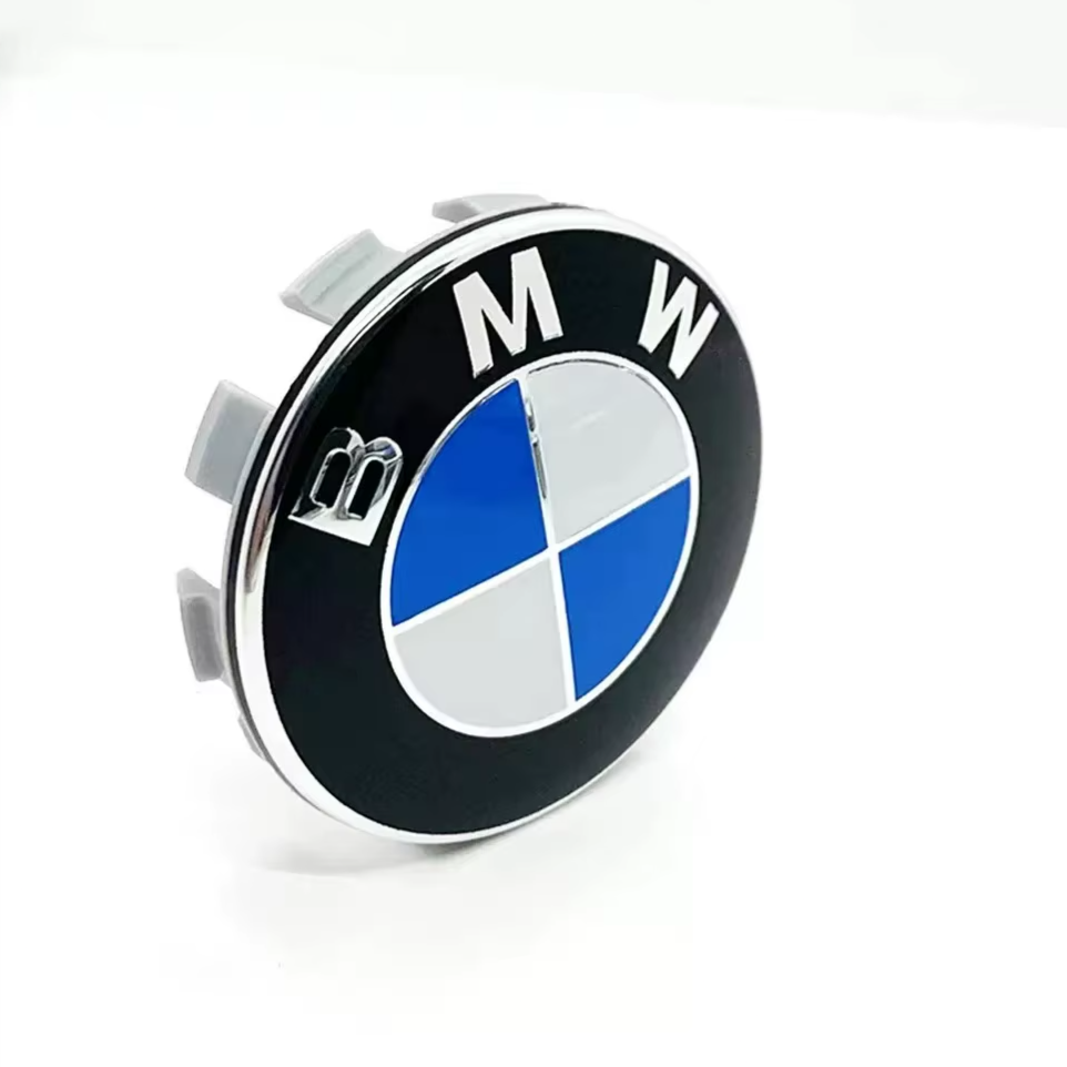 Cache-Moyeux BMW – Centre de Roue 56 mm / 68 mm (Set de 4) – Pour BMW X1, X2, X3, X4, X5, X6, X7, Série 3, 5, E36 à F30