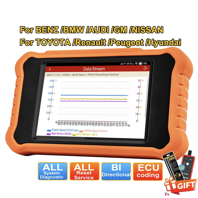 LAUNCH X431 Elite 2.0 – Outil de Diagnostic Automobile Professionnel | Scanner OBD2 Multi-marques | Codage ECU, Fonctions Spéciales, Contrôle Bidirectionnel HushBimmer