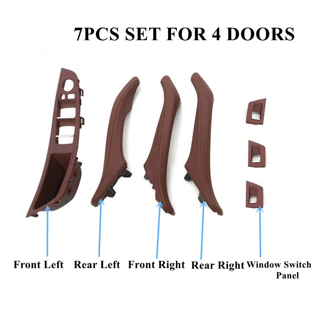 Poignée Intérieure de Porte en Cuir – BMW Série 5 F10/F11/F18 (2010–2017) HushBimmer
