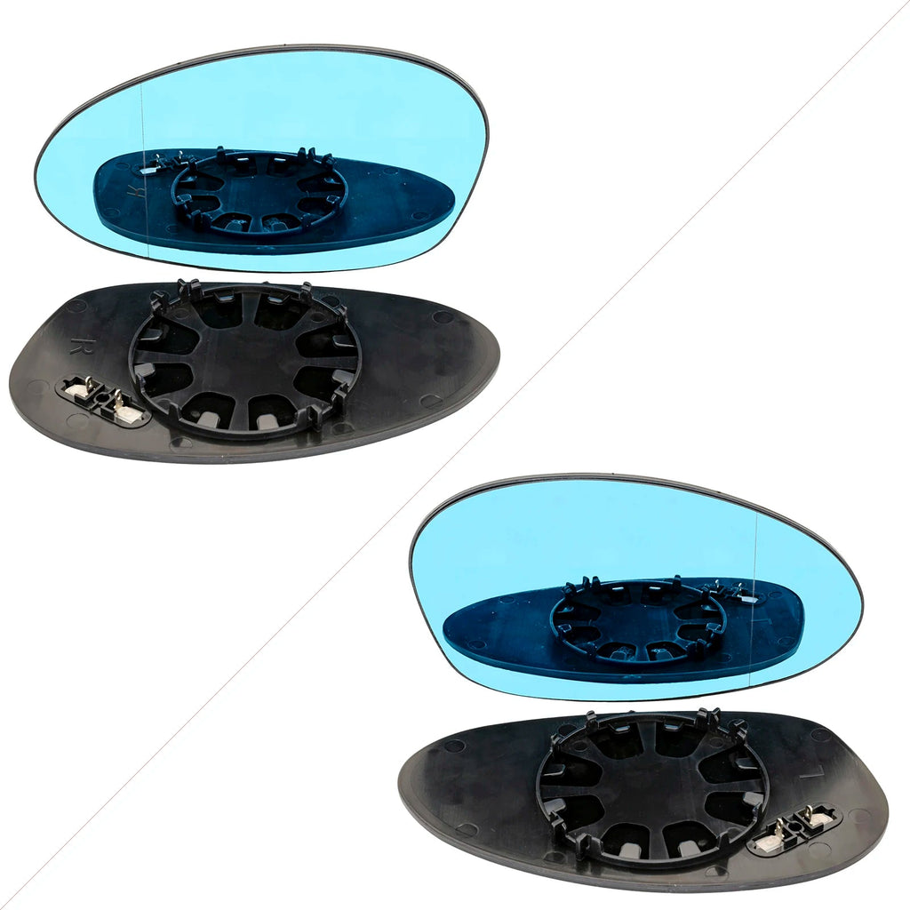 Verres de Rétroviseur Chauffants – BMW Série 1, Série 3 & Z4 – Bleu/Blanc – Paire Gauche + Droite – Réf. OEM : 51167157247 / 51167157246 HushBimmer