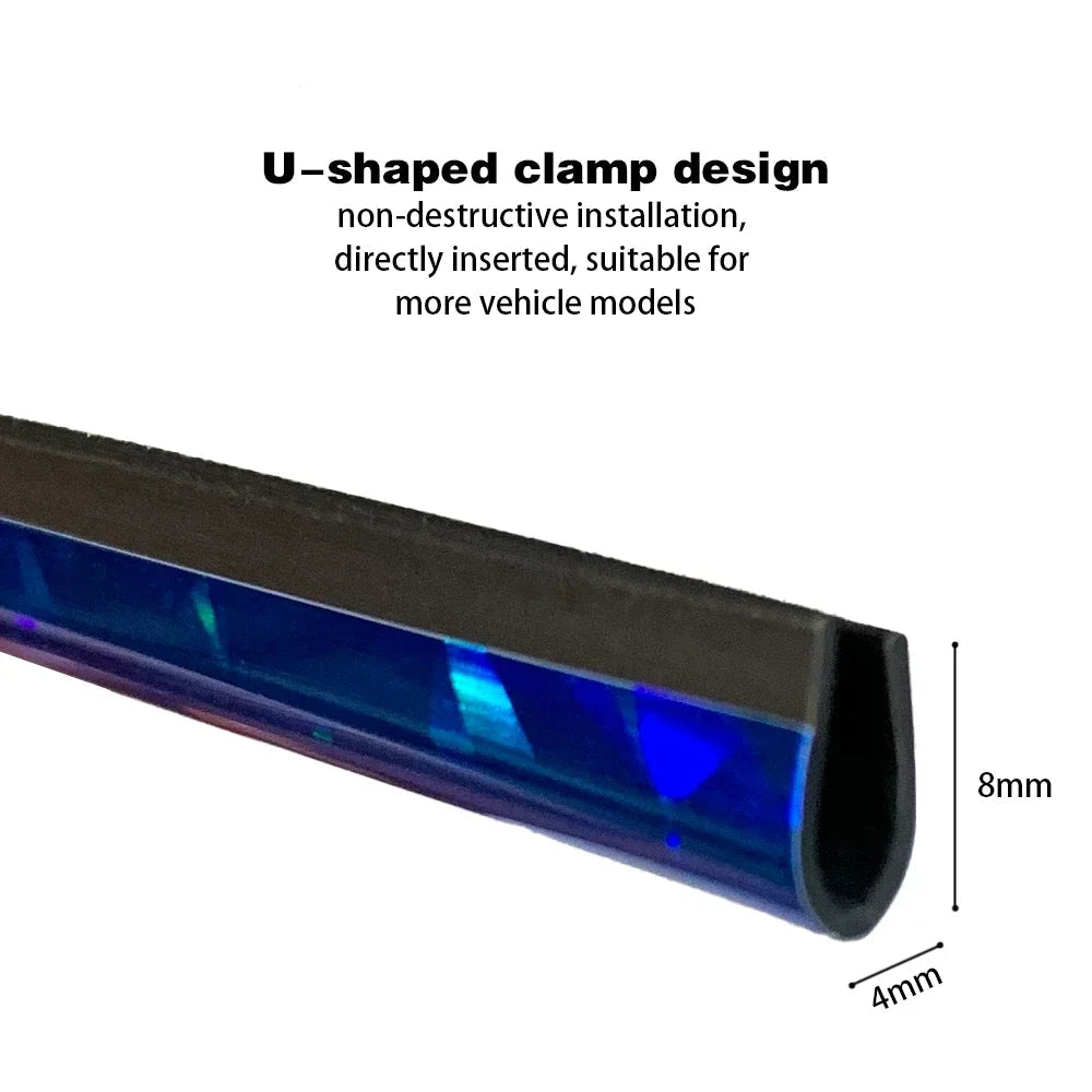 Bandes Décoratives U-Shape x10 – Finitions Chromées Multicolores – Pour Grilles de Ventilation de Voiture (BMW & Universel) HushBimmer