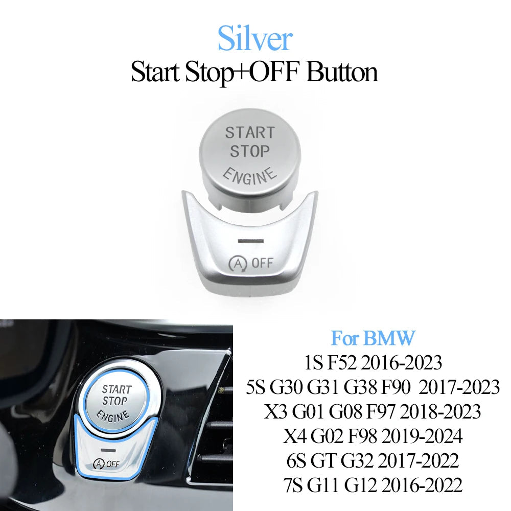 Cache Bouton Start/Stop & OFF pour BMW Série 1/5/6/7, X3, X4 – F et G Series HushBimmer