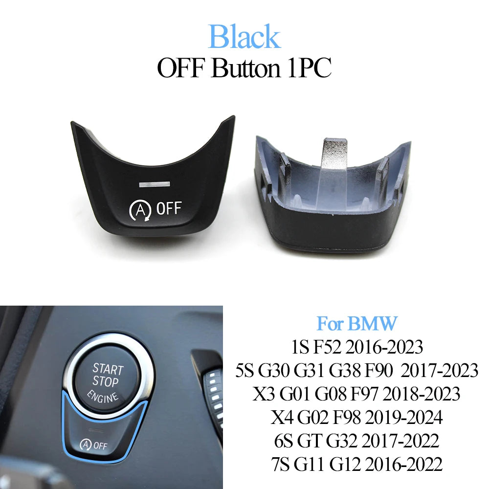 Cache Bouton Start/Stop & OFF pour BMW Série 1/5/6/7, X3, X4 – F et G Series HushBimmer