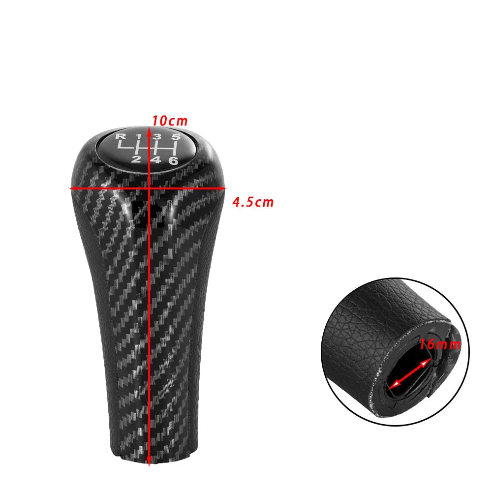 Pommeau de Levier de Vitesses 5/6 Vitesses pour BMW Série 1/3/5/6, X1 à X5 – Modèles E46, E60, E90, E84, etc. HushBimmer