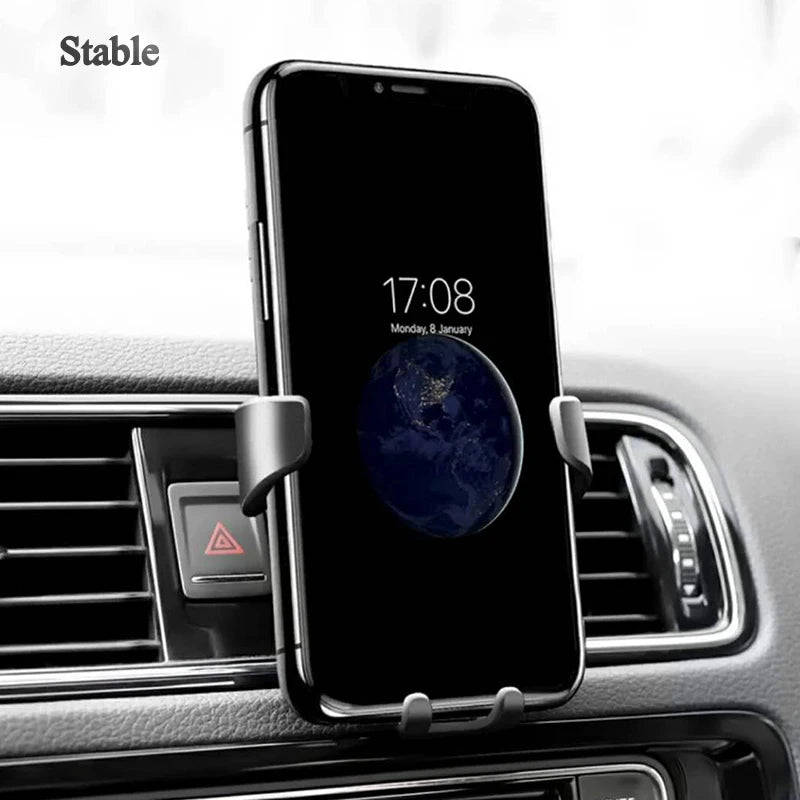 Support téléphone gravité universel – Fixation grille d’aération HushBimmer