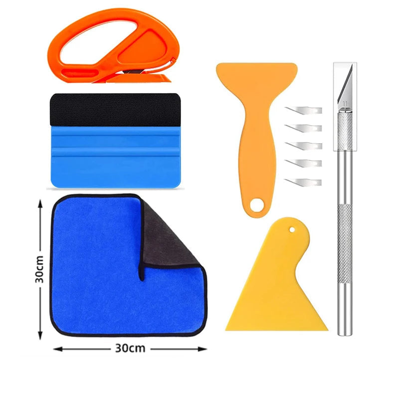 Kit Outils Pose Film Vinyle & Teinte Vitres – 1 - 10 Pièces HushBimmer