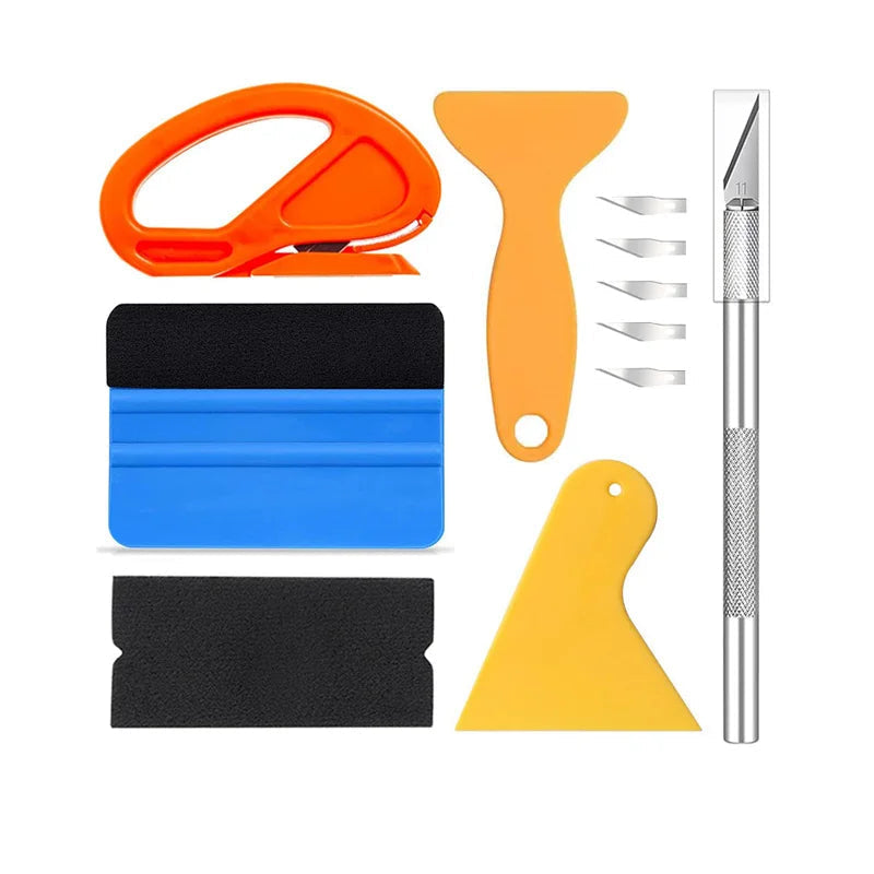 Kit Outils Pose Film Vinyle & Teinte Vitres – 1 - 10 Pièces HushBimmer