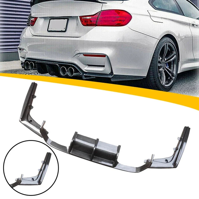 Diffuseur Arrière BMW M3 F80 / M4 F82 (2015–2020) – Finition Noir Brillant ou Carbone