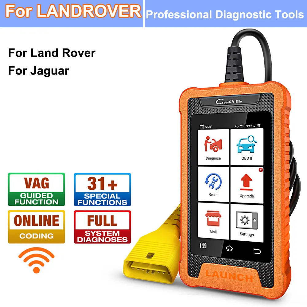 LAUNCH X431 Creader Elite – Scanner Diagnostic OBD2 Complet avec Codage ECU & Fonctions Bi-directionnelles – 31+ Réinitialisations – Pour BMW / BENZ / AUDI et + HushBimmer