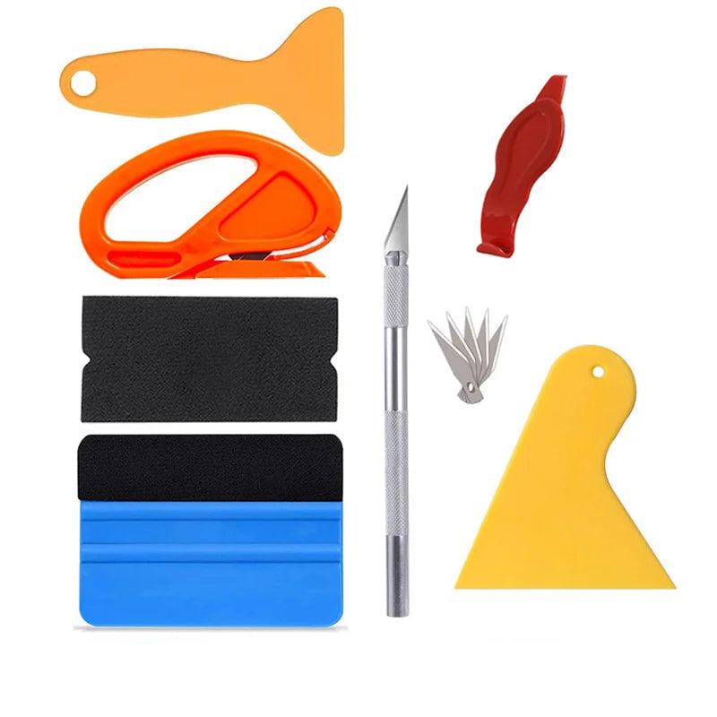 Kit Outils Pose Film Vinyle & Teinte Vitres – 1 - 10 Pièces HushBimmer