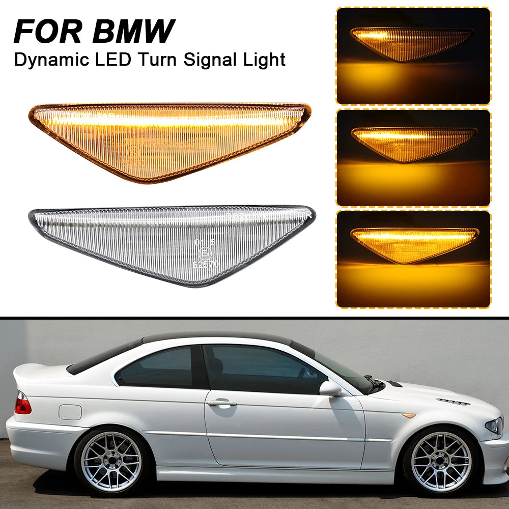Clignotants Dynamiques LED – Pour BMW E46 Coupé & Cabriolet (2003–2006) HushBimmer
