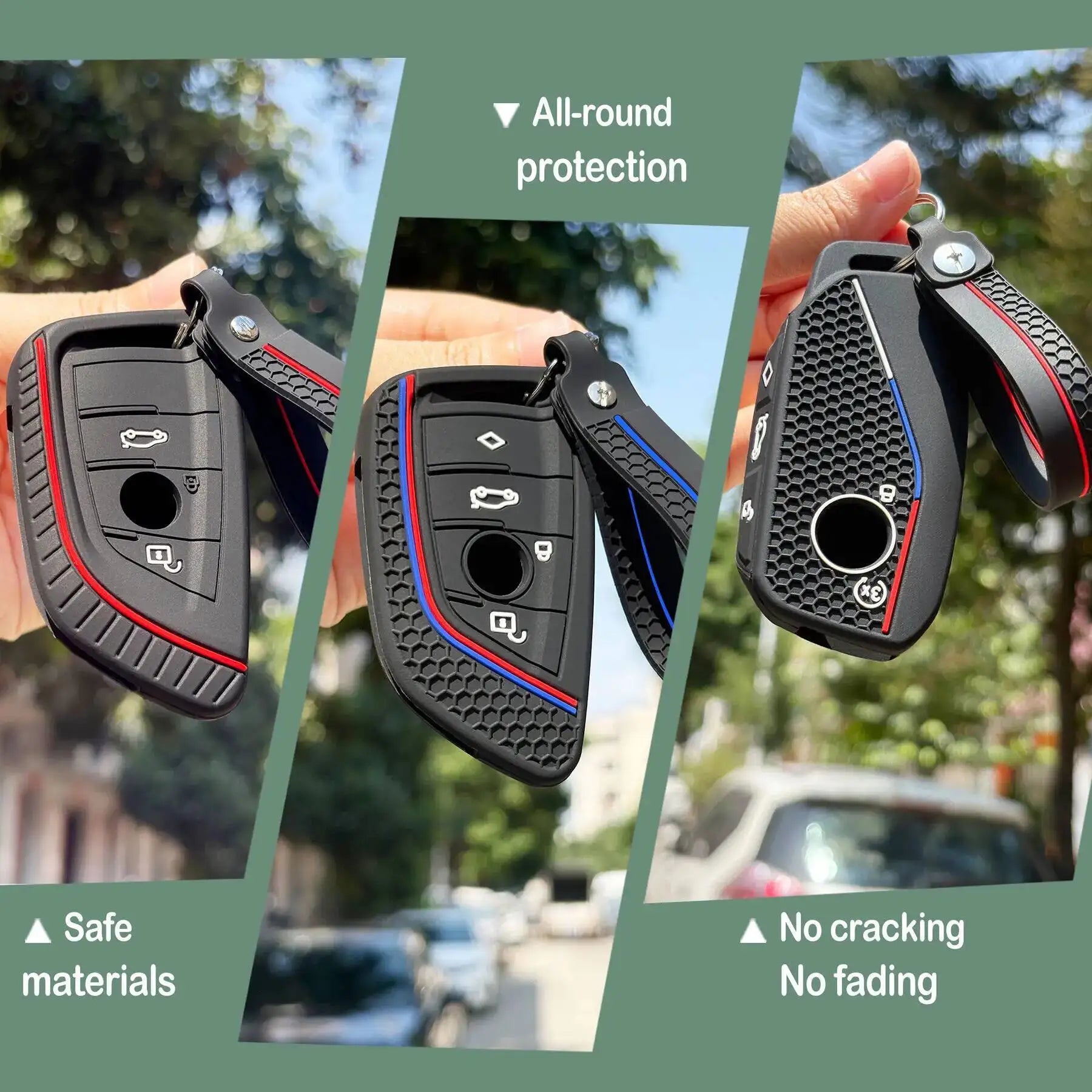 Coque de Clé BMW en Silicone – Protection Souple – Série 1 à 7, X, i, M - HushBimmer