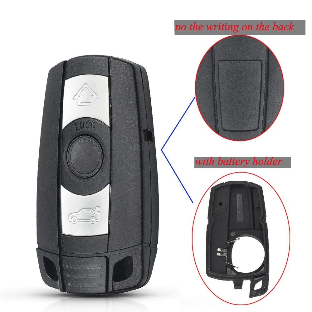 Coque de Clé 3 Boutons pour BMW Série 1/3/5/6 – Boîtier de Remplacement HushBimmer