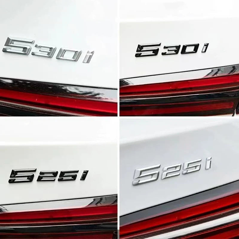 Emblème 3D ABS de Coffre – 520i 525i 528i 530i 535i 540i – Pour BMW Nouvelle Série 5 (G30 G31 G60 G61 – 2024-2025) HushBimmer