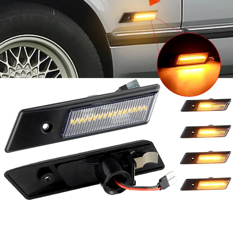 Clignotants LED Dynamiques – Feux Latéraux Séquentiels Pour BMW E30 E32 E34 E36 (1990-1996) HushBimmer