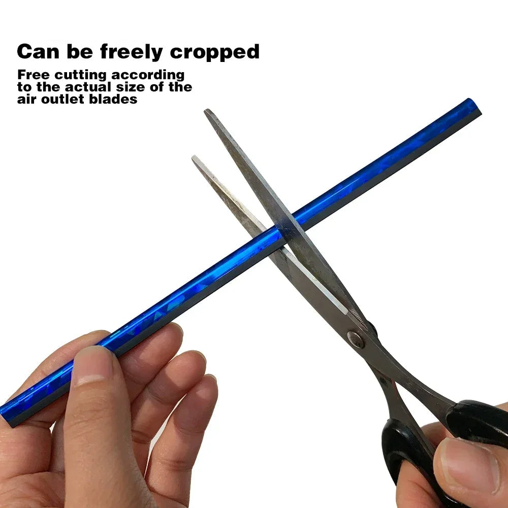 Bandes Décoratives U-Shape x10 – Finitions Chromées Multicolores – Pour Grilles de Ventilation de Voiture (BMW & Universel) HushBimmer