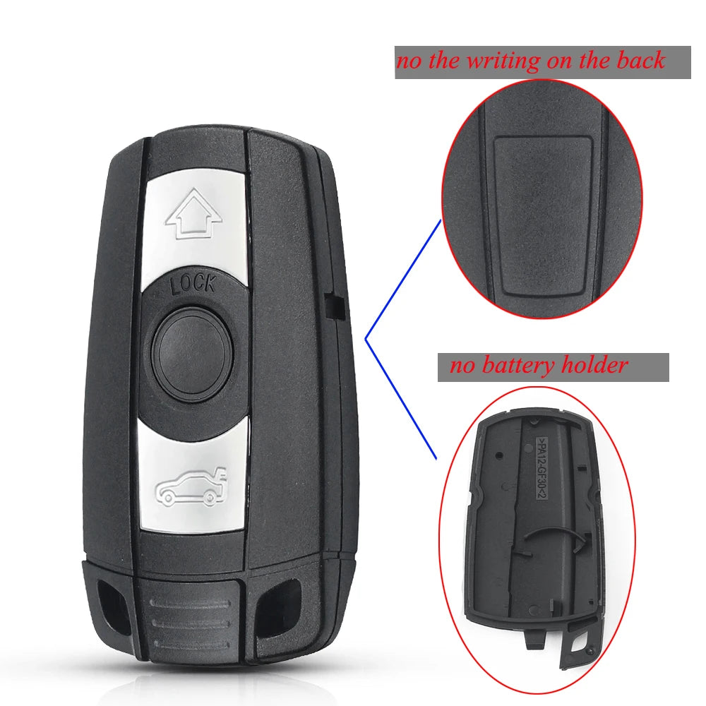 Coque de Clé 3 Boutons pour BMW Série 1/3/5/6 – Boîtier de Remplacement HushBimmer