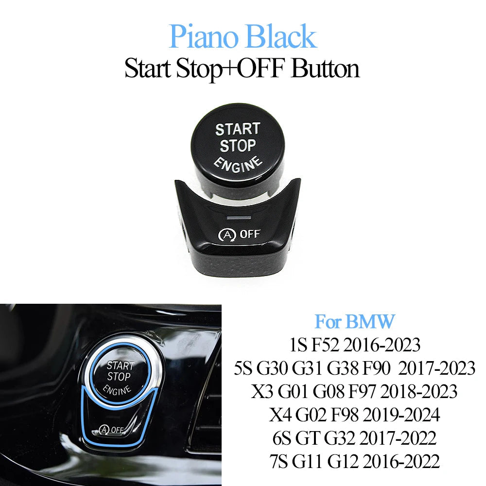 Cache Bouton Start/Stop & OFF pour BMW Série 1/5/6/7, X3, X4 – F et G Series HushBimmer