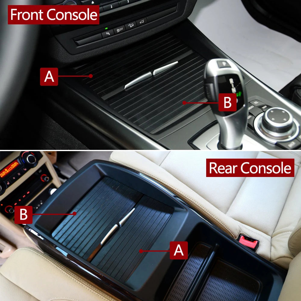 Couvre-Porte-Gobelet Rideau Central Avant/Arrière – BMW X5 X6 E70 E71 E72 (2007–2014) HushBimmer