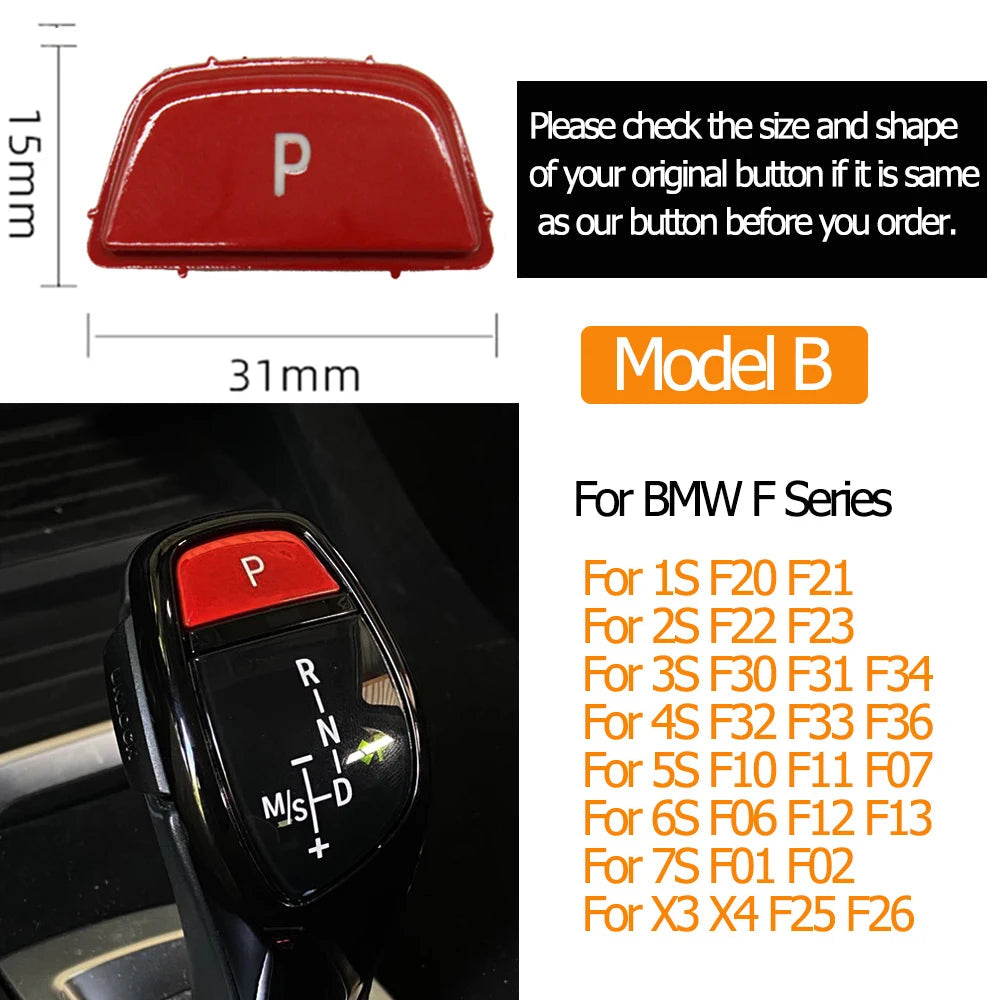 Cache Bouton "P" Parking Boîte de Vitesse – Pour BMW Série F & M (Modèles A & B) HushBimmer