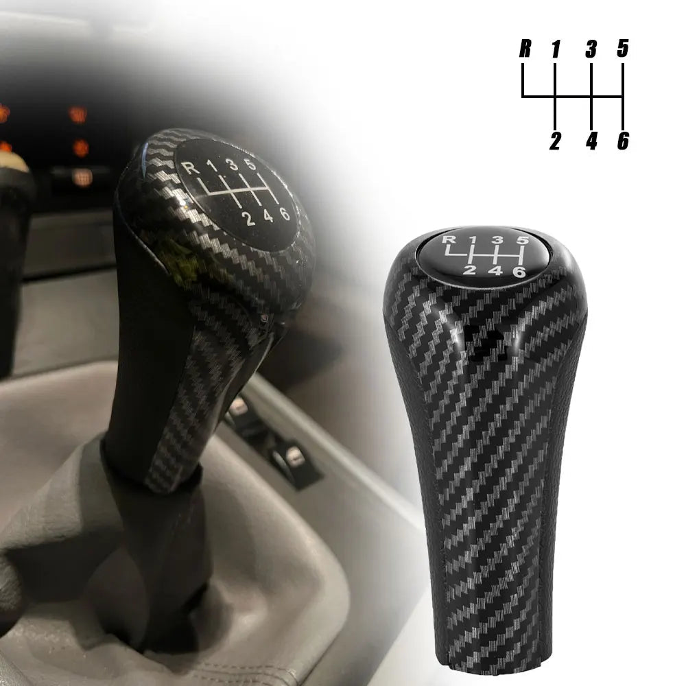 Pommeau de Levier de Vitesses 5/6 Vitesses pour BMW Série 1/3/5/6, X1 à X5 – Modèles E46, E60, E90, E84, etc. HushBimmer