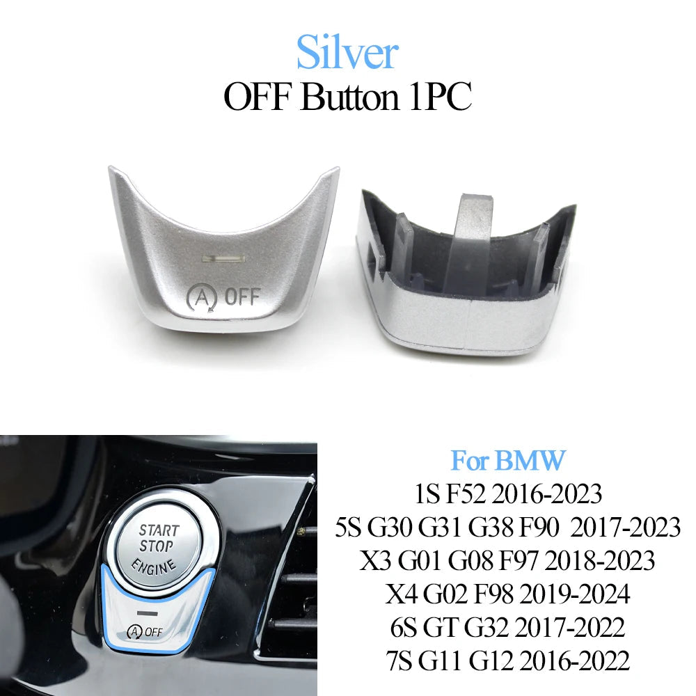 Cache Bouton Start/Stop & OFF pour BMW Série 1/5/6/7, X3, X4 – F et G Series HushBimmer
