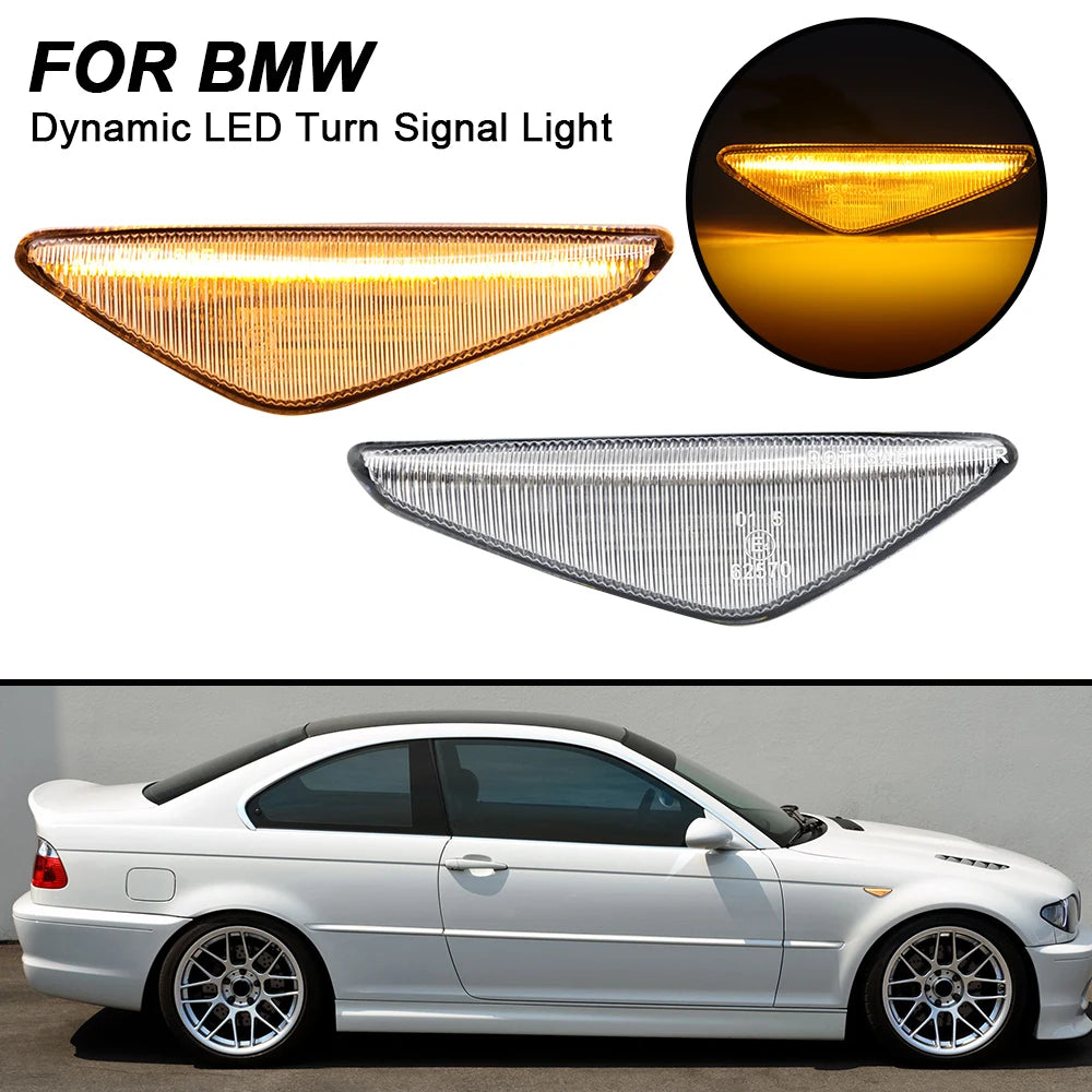 Clignotants Dynamiques LED – Pour BMW E46 Coupé & Cabriolet (2003–2006) HushBimmer