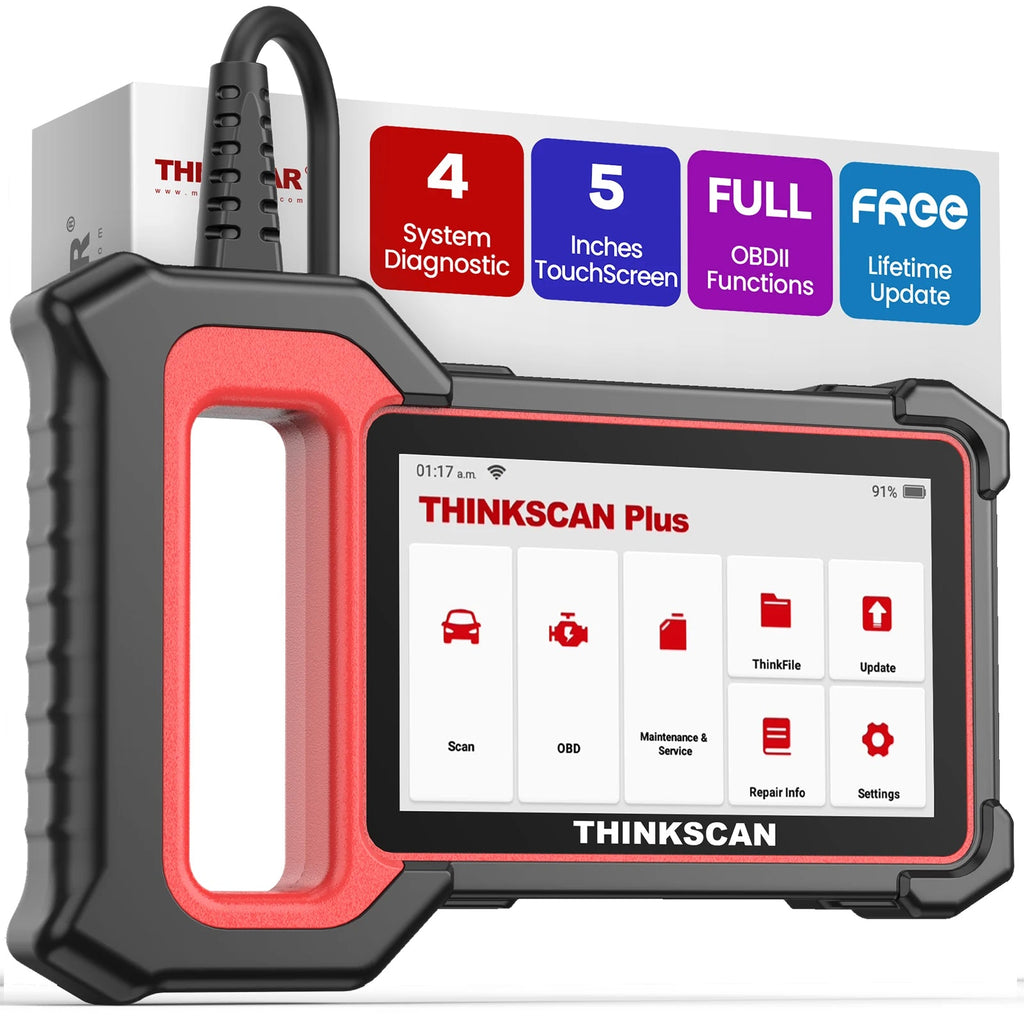 THINKCAR Thinkscan Plus S5 – Scanner OBD2 Multisystèmes ABS/SRS/ECM/TCM | Diagnostic Auto VIN | Wifi | HushBimmer