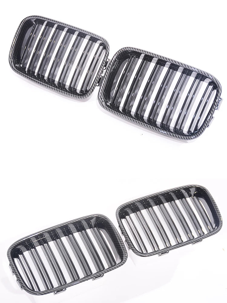 Calandre Double Lame M Style – BMW Série 3 E36 Pre-LCI (1992–1996) – Couleur M, Carbone Mat ou Noir Brillant HushBimmer