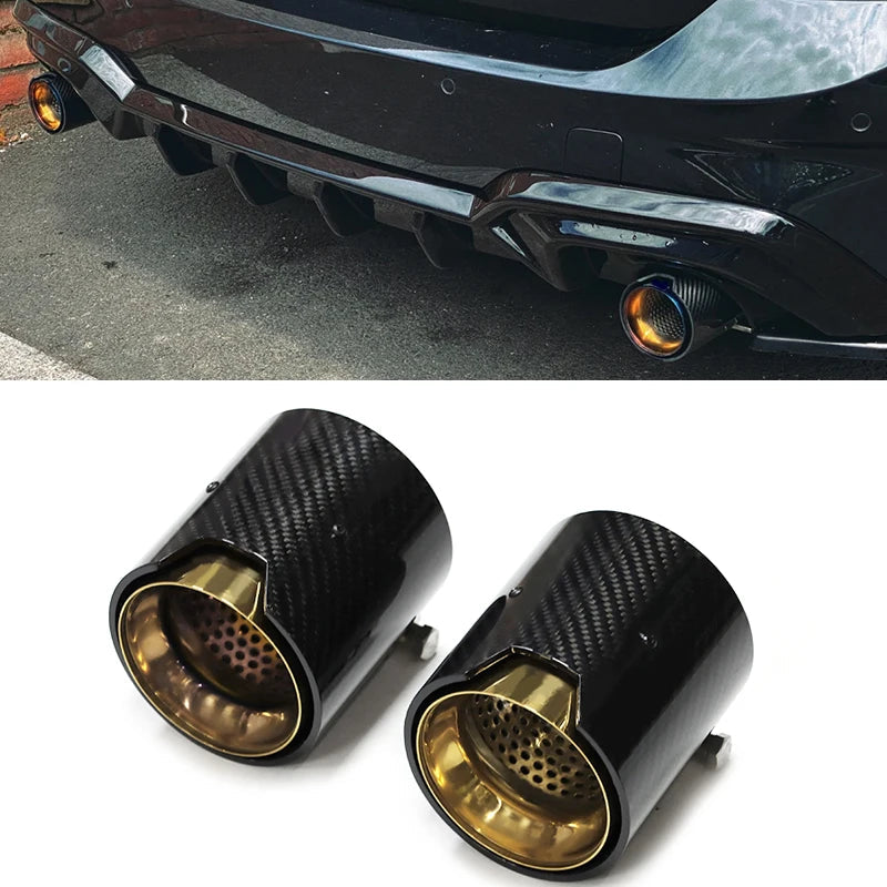 Embout d'échappement M Performance en fibre de carbone pour BMW 3 Series G20 G21 (320D, 330i, 320i) - Remplacement du silencieux HushBimmer