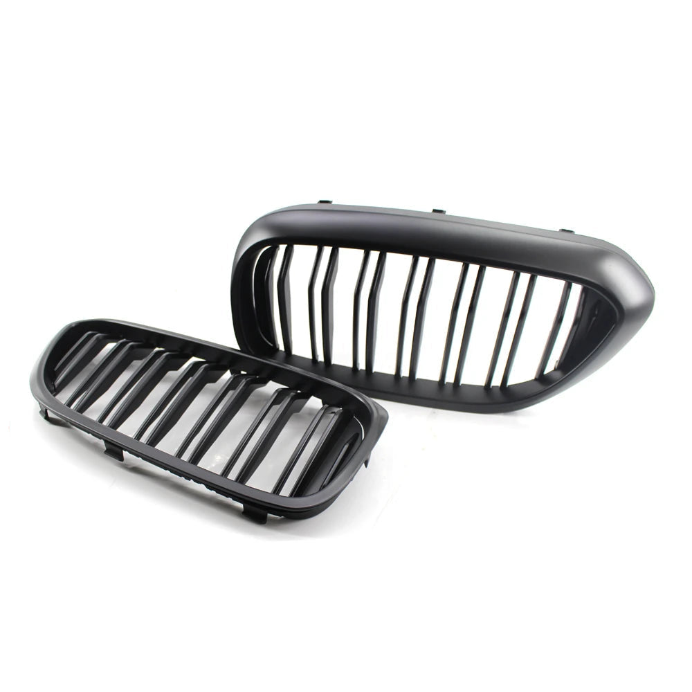 Grilles Avant Double Barre M – BMW Série 5 G30 G31 / M5 F90 (2017–2020) – Noir Brillant HushBimmer