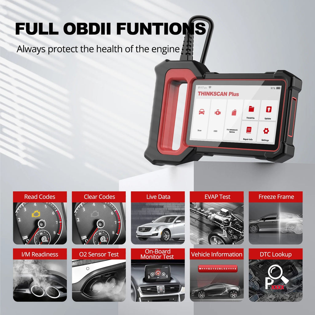 THINKCAR Thinkscan Plus S5 – Scanner OBD2 Multisystèmes ABS/SRS/ECM/TCM | Diagnostic Auto VIN | Wifi | HushBimmer