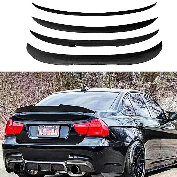 Aileron Style M3/M4 PSM pour BMW Série 3 E90 (2005–2012) – Noir Carbone Brillant HushBimmer