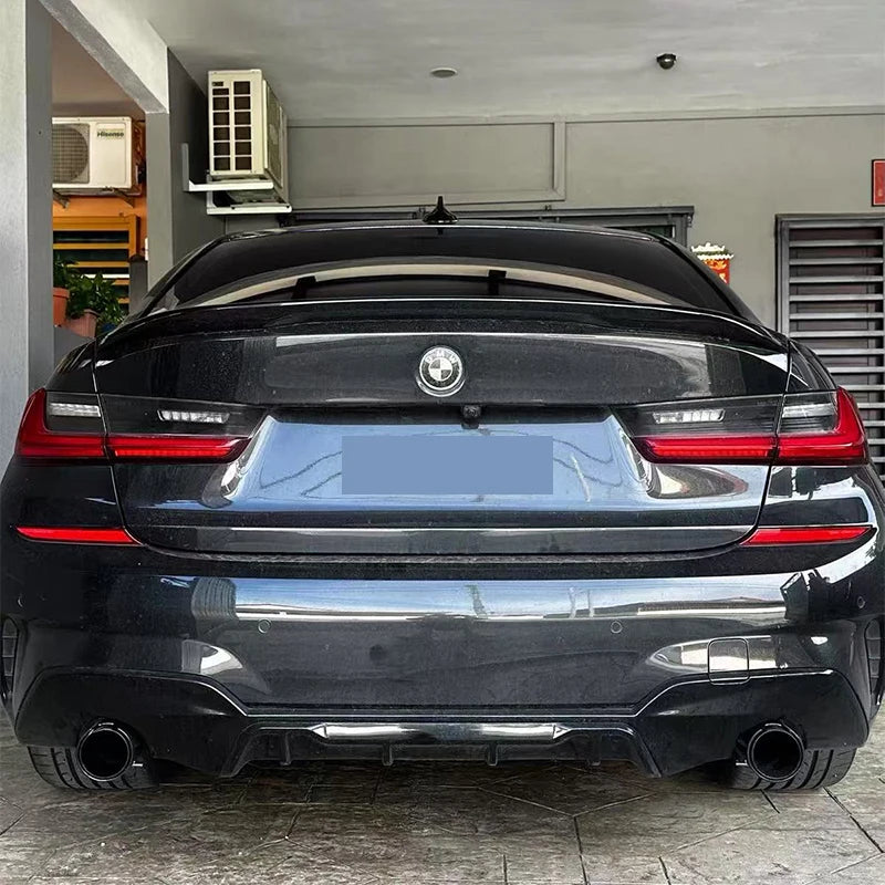 Embout d'échappement M Performance en fibre de carbone pour BMW 3 Series G20 G21 (320D, 330i, 320i) - Remplacement du silencieux HushBimmer