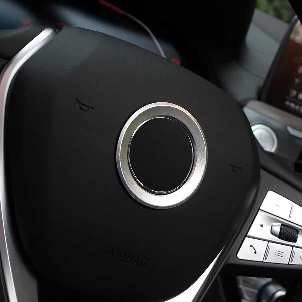 Sticker Logo Aluminium Volant – Pour BMW Série 1 2 3 5 X1 X3 X5 X6 (E36, E39, E46, E30, E60, E90, E92, F30…) HushBimmer