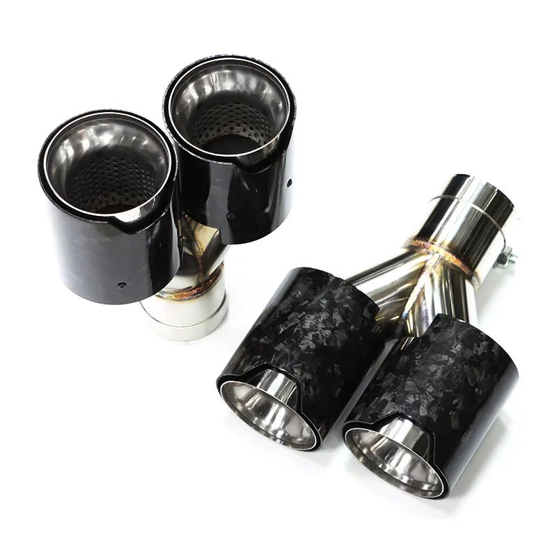 Paire de Embouts d'Échappement Carbone Forgé – BMW M Performance (Universels) HushBimmer