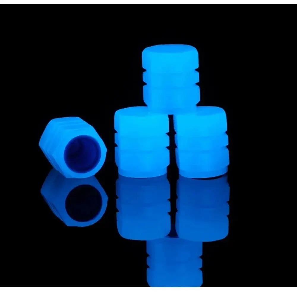 Capuchons de Valve Lumineux (x4) – Effet Phosphorescent – Pour Voitures, Motos, Vélos et Trottinettes HushBimmer