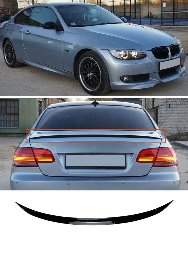 Spoiler de Coffre pour BMW Série 3 E92 Coupé (2007-2013) – Noir Brillant HushBimmer
