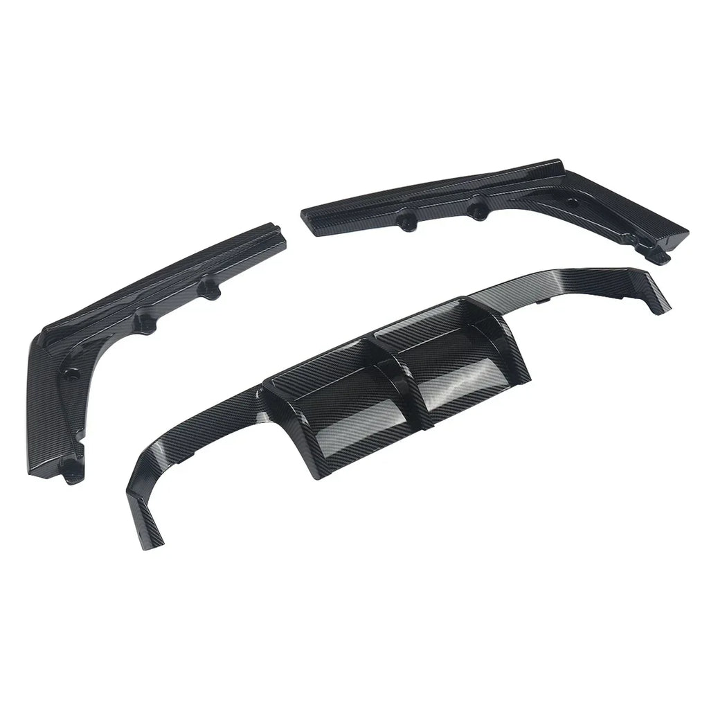 Diffuseur Arrière BMW M3 F80 / M4 F82 F83 2015–2020 – Splitters & Coins Look Carbone - HushBimmer