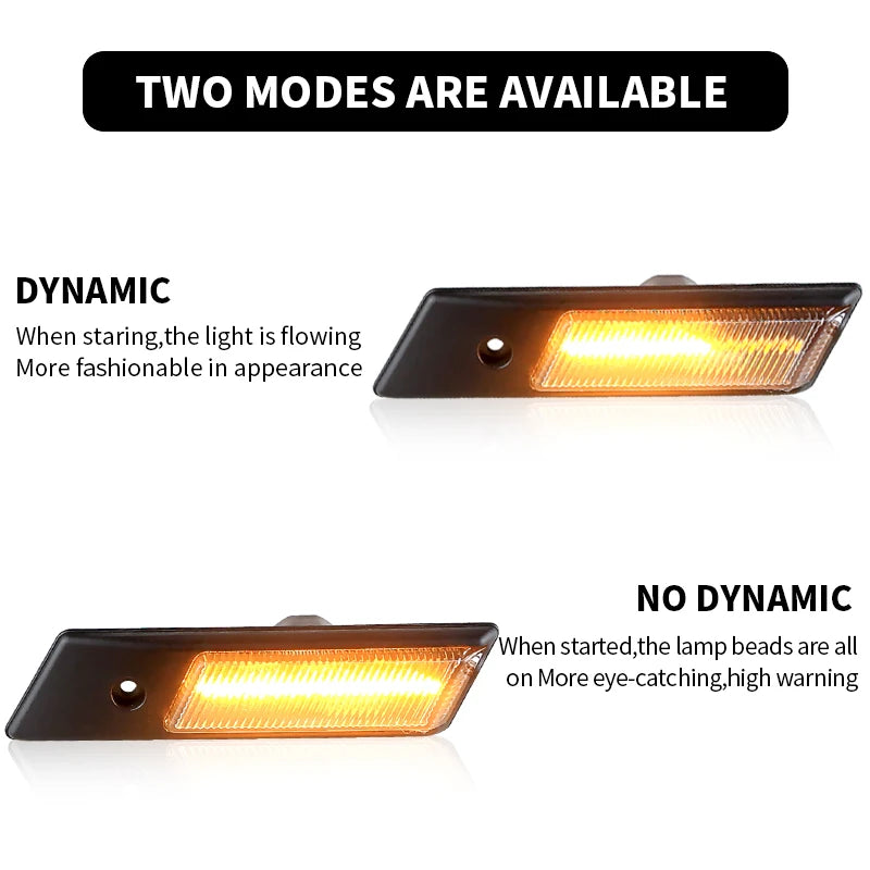 Clignotants LED Dynamiques – Feux Latéraux Séquentiels Pour BMW E30 E32 E34 E36 (1990-1996) HushBimmer
