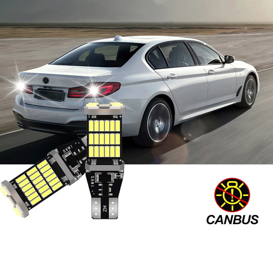 Ampoules LED Canbus T15 W16W – Feux de Recul 6000K pour BMW Série 3/5, X3, X6 HushBimmer