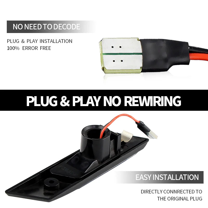 Clignotants LED Dynamiques – Feux Latéraux Séquentiels Pour BMW E30 E32 E34 E36 (1990-1996) HushBimmer