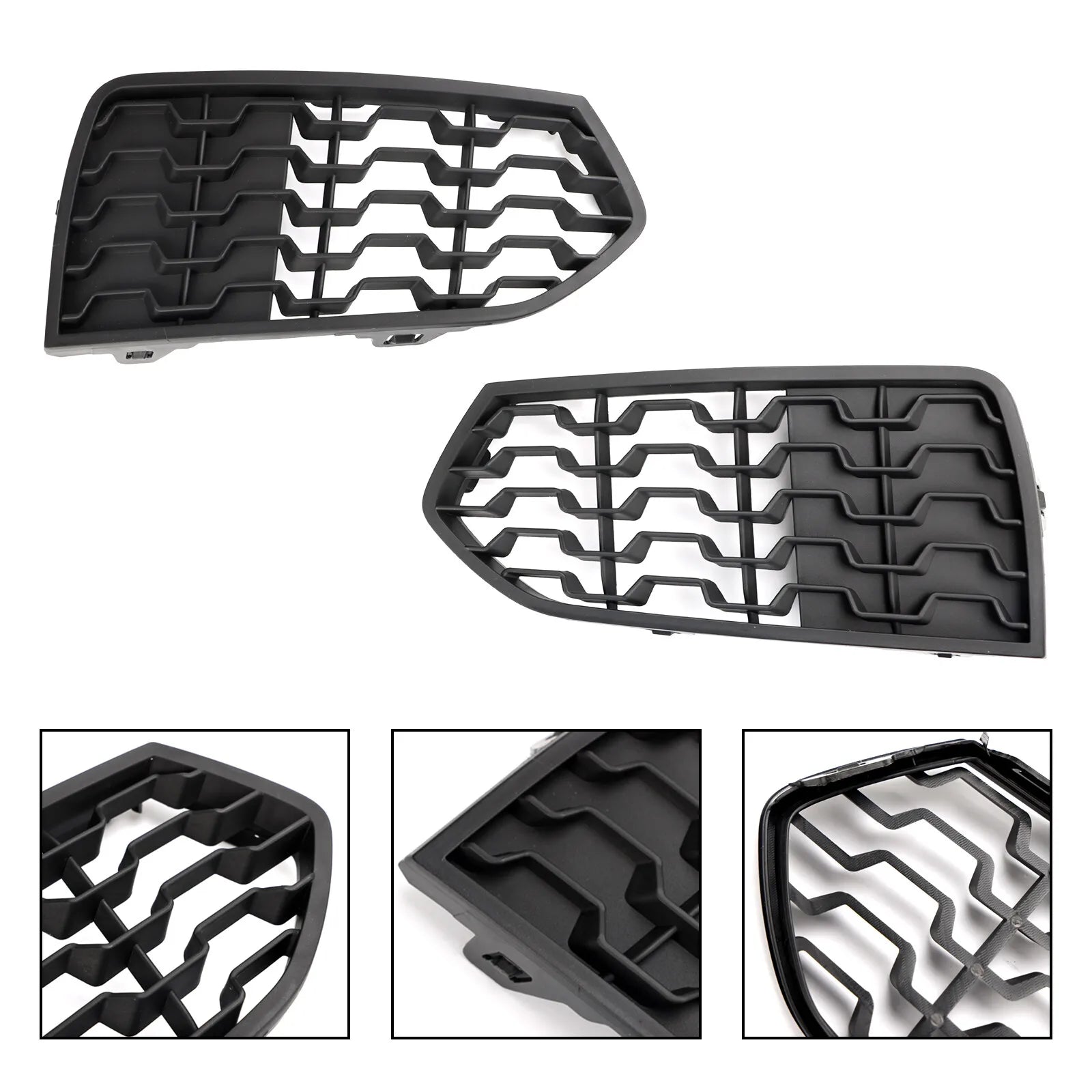 Grilles antibrouillard nid d’abeille – BMW Série 2 F22/F23 (2012–2019) HushBimmer