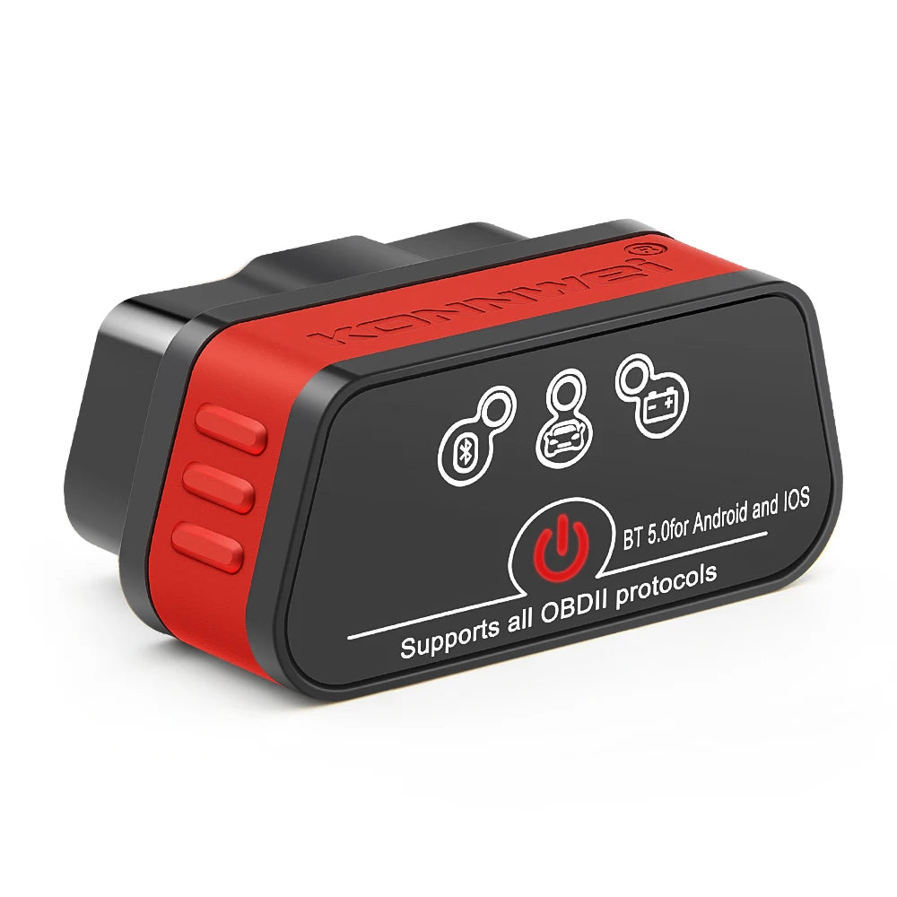 Scanner OBD2 Bluetooth KONNWEI – ELM327 V1.5 BT5.0 – Diagnostic Voiture iOS & Android HushBimmer