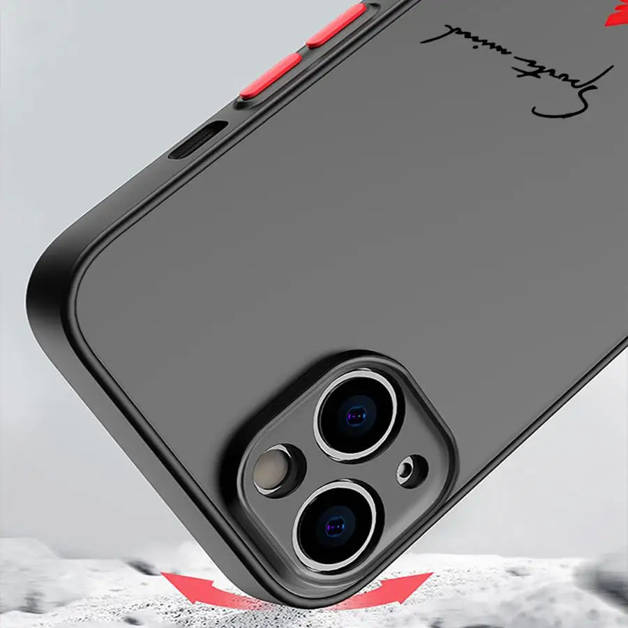 Coque iPhone 16 Pro, 16e, 15, 14, 13 Pro, 12 Mini, 11/11 Pro Max, XR, XS – Design BMW Performance Logo Bleu Rouge HushBimmer