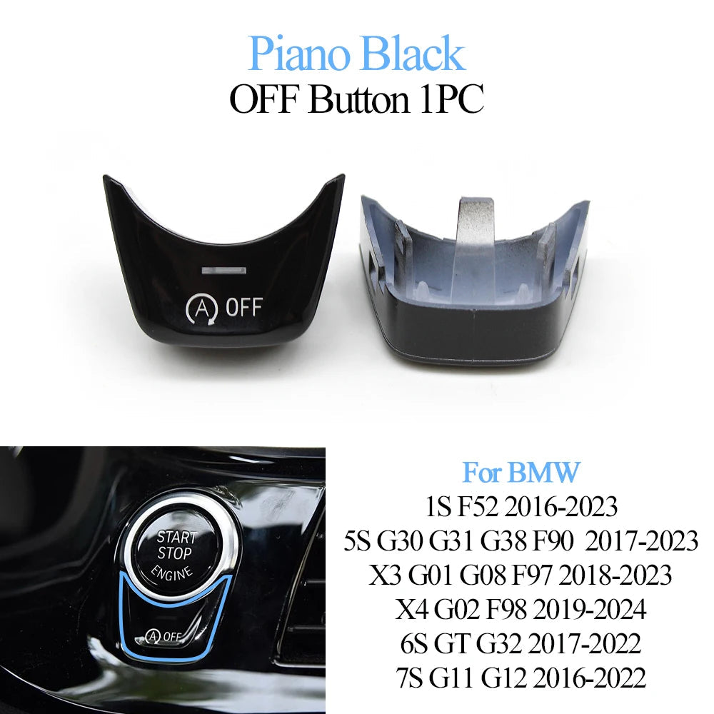 Cache Bouton Start/Stop & OFF pour BMW Série 1/5/6/7, X3, X4 – F et G Series HushBimmer